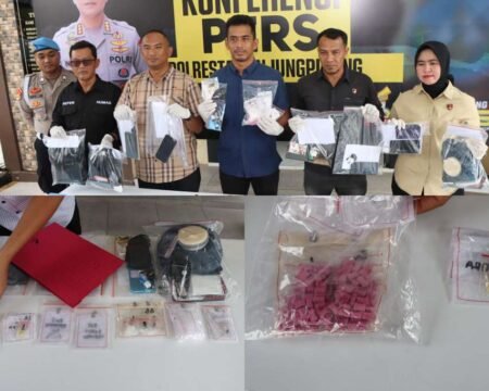 Kurun Waktu Satu Bulan, Satres Narkoba Polresta Tanjungpinang Ringkus 9 Tersangka dan Termasuk Oknum PNS Ditjenpas Kepri