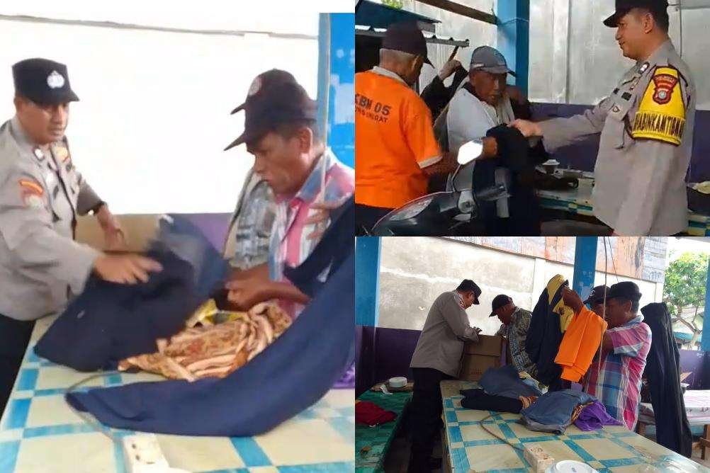 Wujud Kepedulian, Bhabinkamtibmas Tanjung Unggat Salurkan Bantuan Pakaian Layak Pakai ke Buruh Pelabuhan Wujud Kepedulian, Bhabinkamtibmas Tanjung Unggat Salurkan Bantuan Pakaian Layak Pakai ke Buruh Pelabuhan
