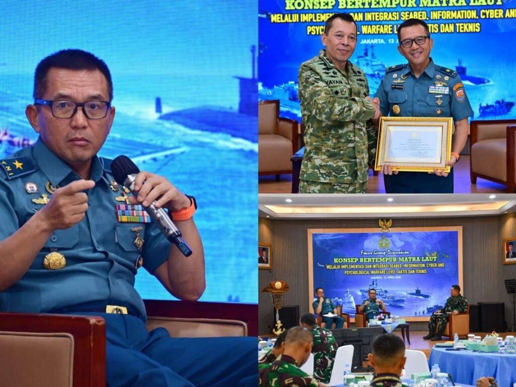 Jadi Narasumber, Kaskoarmada I Bahas Integrasi Seabed dan Siber dalam FGD Peperangan Laut