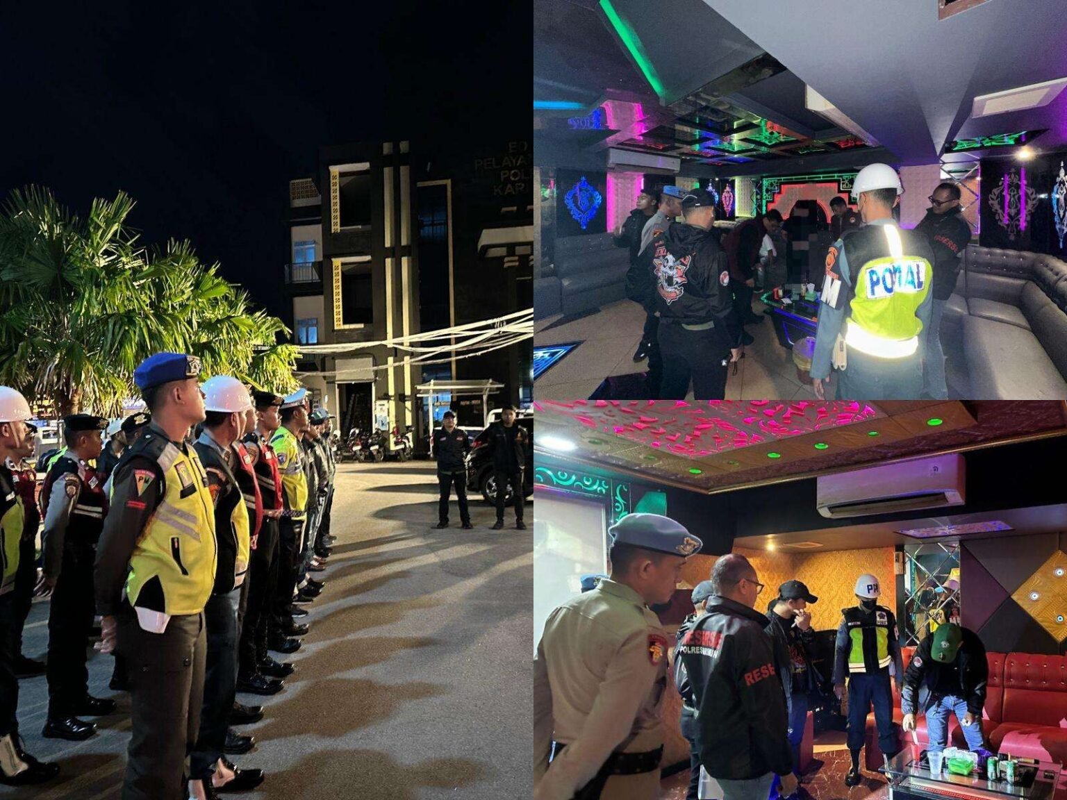 Tim Gabungan Satresnarkoba Polres Karimun, Razia Sejumlah Tempat Hiburan Malam, Giat "Bersih-Bersih" Narkoba