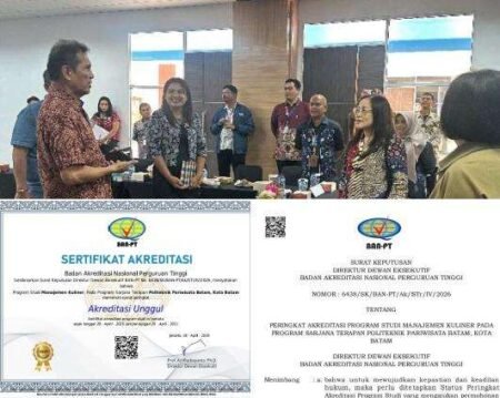 Kegiatan Asesmen lapangan dalam rangka akreditasi di kampus bersama Ketua Badan Pembina Yayasan Dr. H. Asman Abnur SE,.MSi