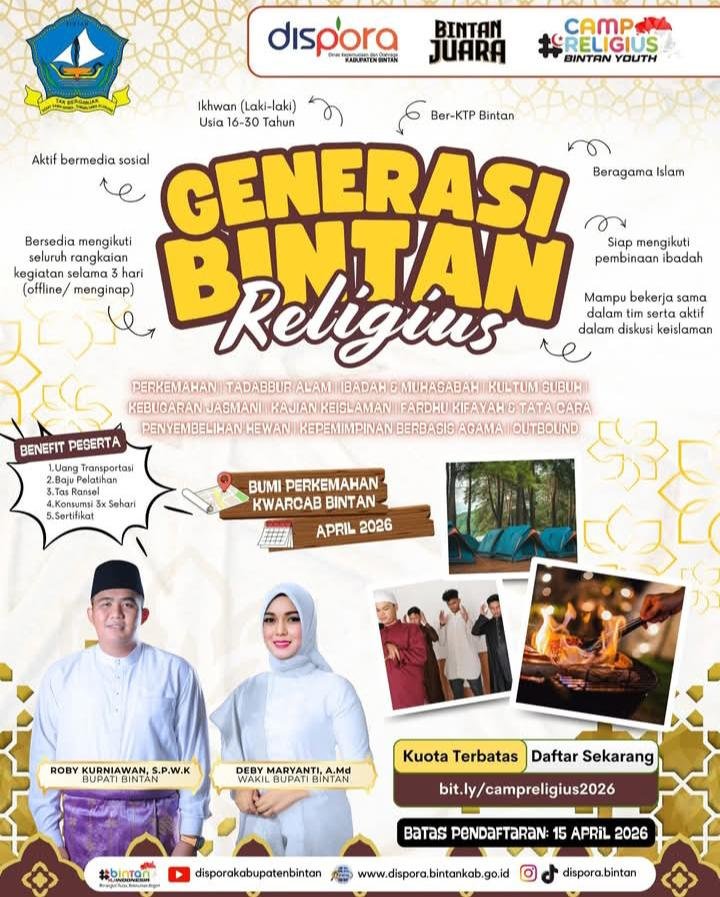 Berkemah Hingga Tadabbur Alam, Roby Memanggil Para Generasi Bintan Religius Berkemah Hingga Tadabbur Alam, Roby Memanggil Para Generasi Bintan Religius