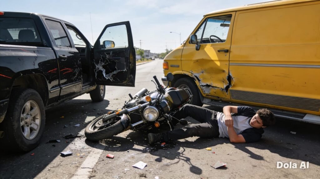 Diduga Akibat Rem Blong, Mahasiswi Nyaris Terlindas Mobil Box di Tanjungpinang Foto ilustrasi kecelakaan lalulintas