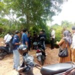 Pihak Dinas terkait saat melakukan sidak ke lahan penimbunan di Dompak, Tanjungpinang, Provinsi Kepulauan Riau, Senin (13/04/2026
