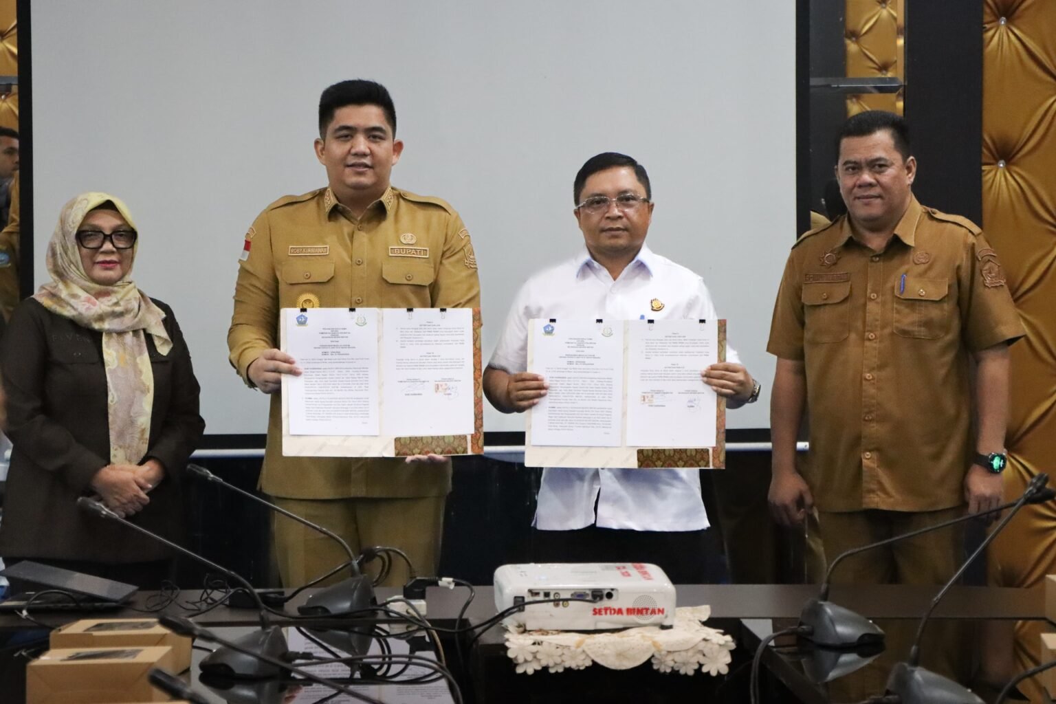 Pemkab Bintan dan Kejari Bintan Teken MoU Terkait persoalan hukum Bidang DATUN