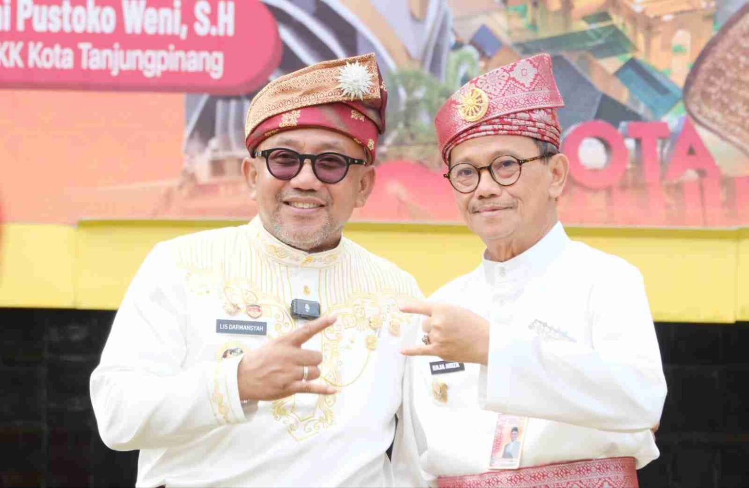 Walikota Tanjungpinang Lis Darmansyah dan Wakil Walikota Tanjungpinang Raja Ariza