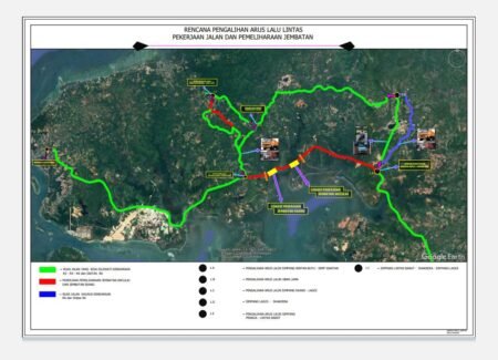 Perbaikan Jalan dan Pemeliharaan Jembatan Ekang - Anculai, Arus Ruas Jalan Dialihkan Mulai 29 April - Akhir Agustus