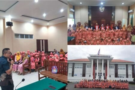 Puluhan Murid TK Negeri Pembina II Tanjungpinang saat melakukan kegiatan kunjungan wisata edukasi ke PN Tanjungpinang, Jum'at (08/05/2026)