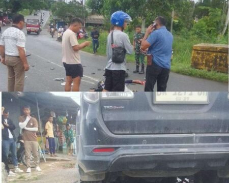 Laka Maut di Tanjungpinang, WNA China Pengendara Mobil Fortuner Tabrak Pengendara Sepeda Motor