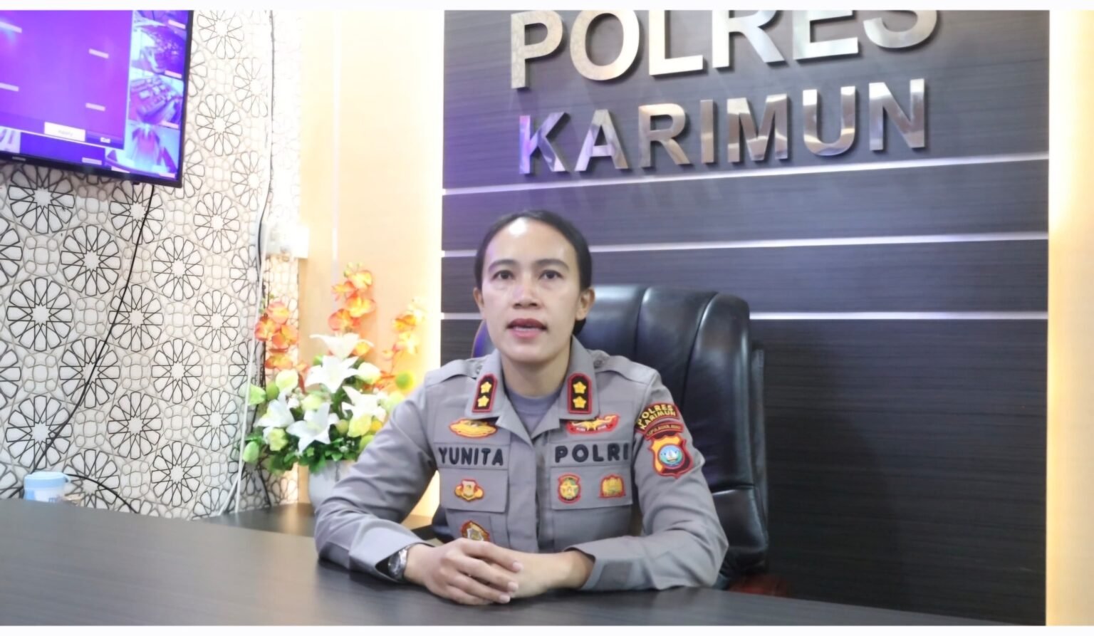 Jawab Isu Dana Hibah Rp4,4 Miliar, Kapolres Karimun: Anggaran Belum Terpakai dan Masih Tahap Lelang Kapolres Karimun, AKBP Yunita Stevani