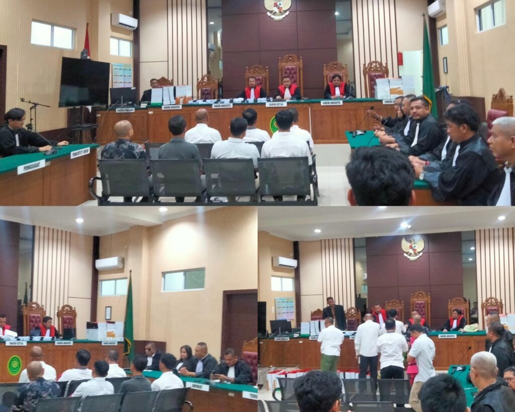 Sidang Vonis kasus dugaan korupsi proyek revitalisasi kolam dermaga utara Pelabuhan Terminal Batu Ampar, Batam kembali digelar di Pengadilan Negeri (PN) Tanjungpinang, Kamis (07/05/2026) 