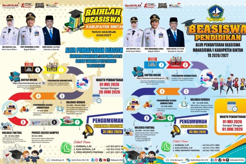 Antusiasme Tinggi, Calon Pendaftar Beasiswa Bintan Diminta Teliti Baca Ketentuan