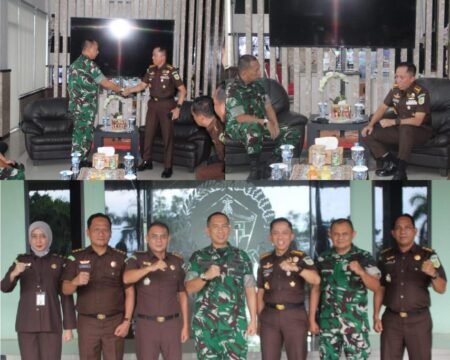 Dandim 0315/Tanjungpinang Sambut Kunjungan Aspidmil Kejati Riau, Perkuat Sinergitas Penegakan Hukum Militer
