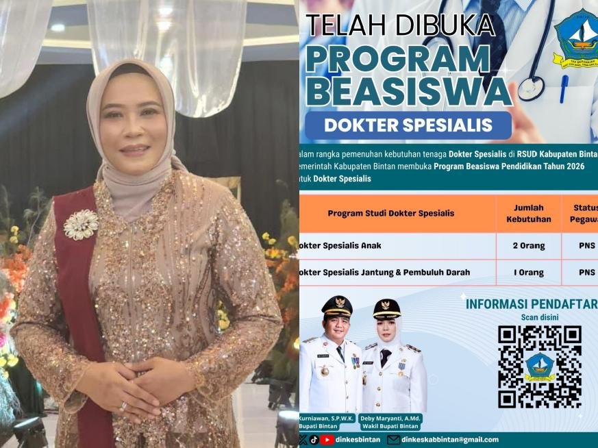 Optimalisasi Layanan Tenaga Medis, Bintan Buka Beasiswa Dokter Spesialis Kepala Dinkes Bintan Retno Riswati