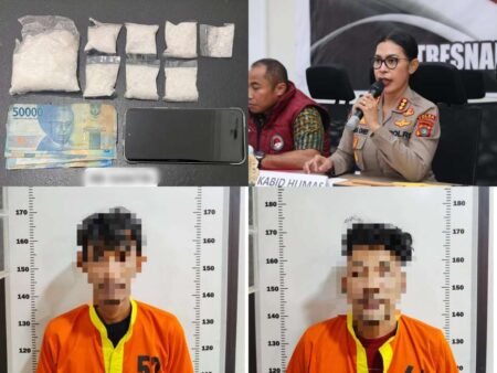 Dua Pengedar Sabu 233,85 Gram Berhasil Diaman Ditresnarkoba Polda Kepri di Batam