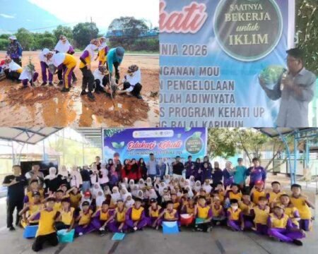 Ketua LSM ALIM Kepri, Kherjuli saat kegiatan penanaman 150 Aneka Jenis Pohon di Karimun, dengan tema "Saatnya Bergerak Untuk Iklim" bertepatan memperingati Hari Lingkungan Hidup Sedunia 5 Juni 2026,