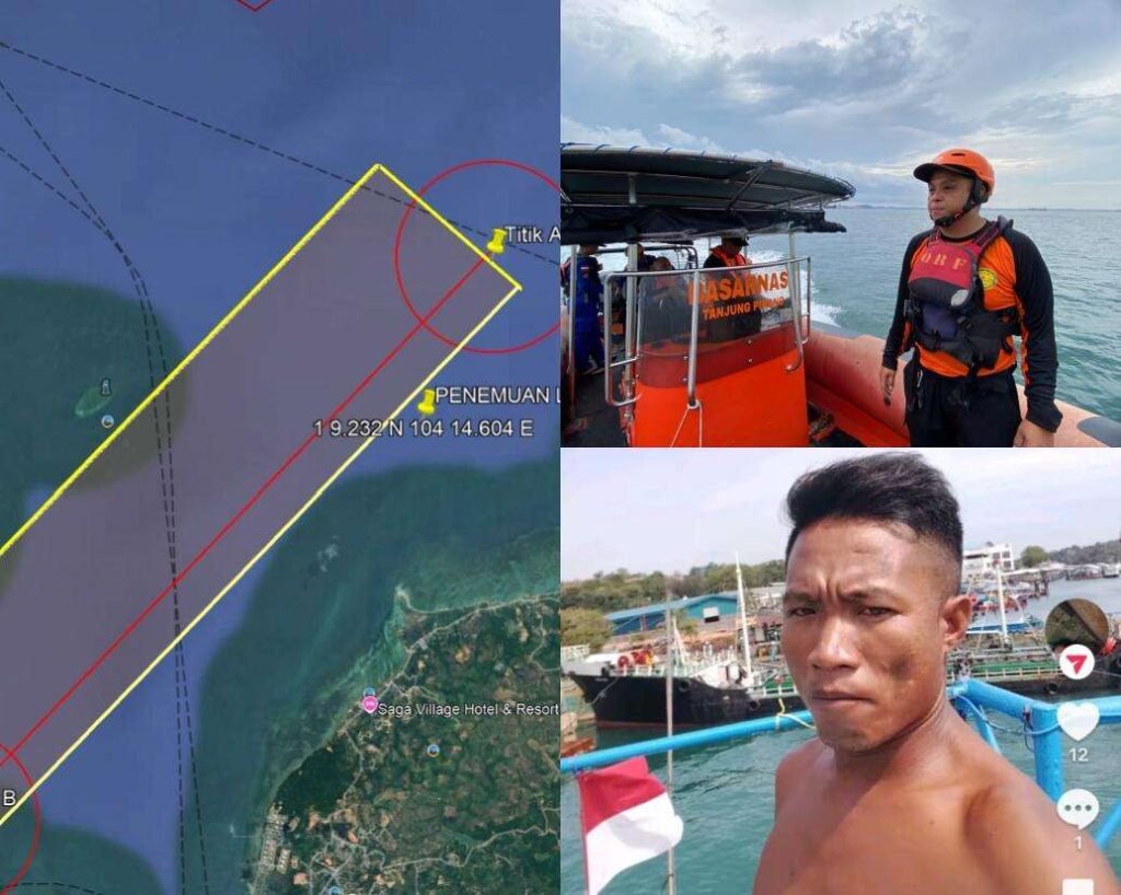 Foto korban dan Lokasi kejadian kecelakaan sedang ditelusuri tim Basarnas, Kamis (11/06/2026)