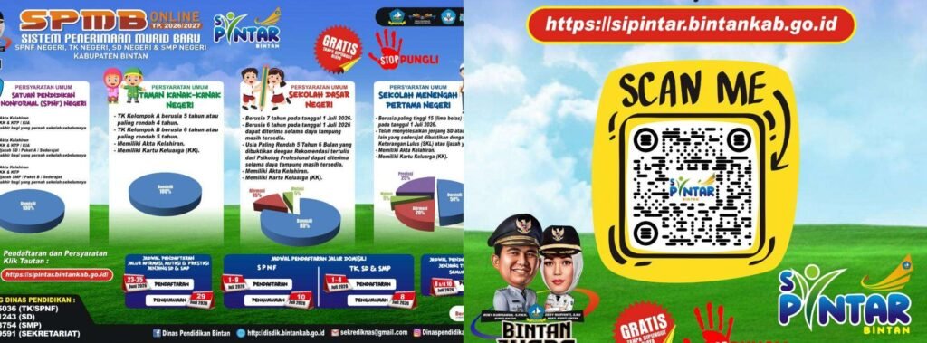 Lewat Si-Pintar, SPMB Online TP 2026-2027 Bintan Siap Dimulai