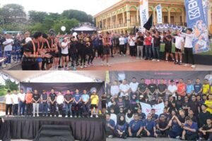 Pembukaan Fun Run The Beat 5 K, Wakikota Tanjungpinang Lis Darmansyah ikut hadir dalam kegiatan Fun Run The Beat 5 K, Panitia, peserta dan undangan Fun Run The Beat 5 K