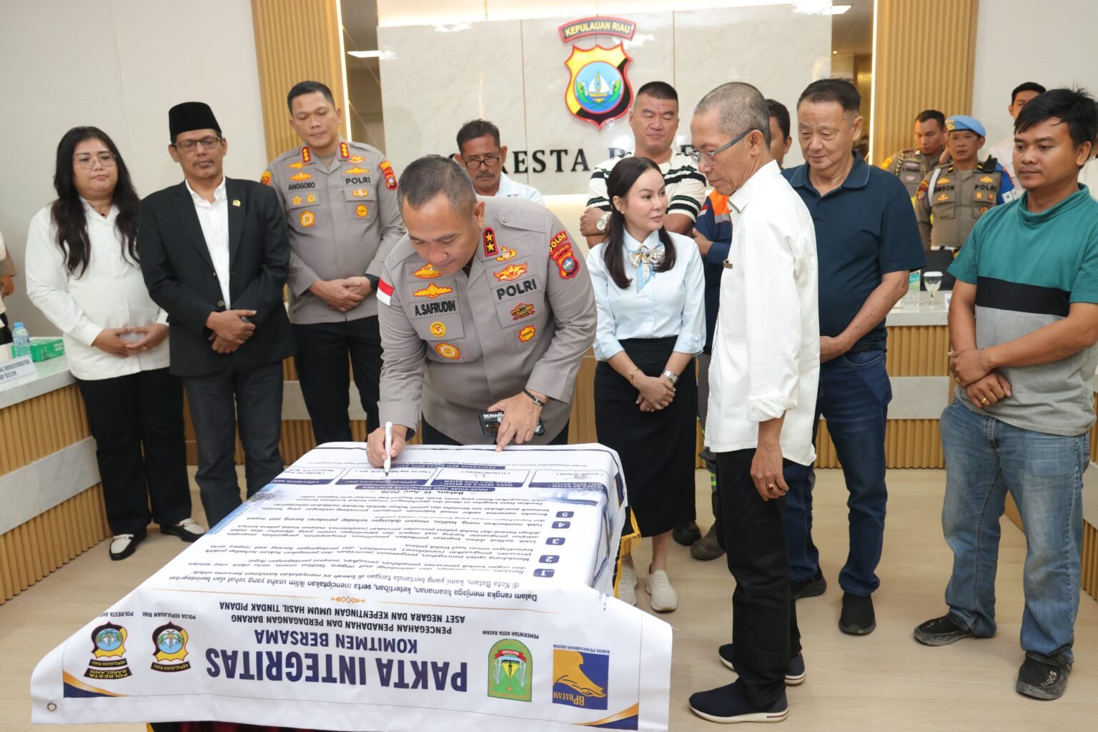 Putus Mata Rantai Pencurian Aset Publik dan Vandalisme, BP Batam Teken Pakta Integritas Bersama Polda Kepri dan Pelaku Usaha Scrap