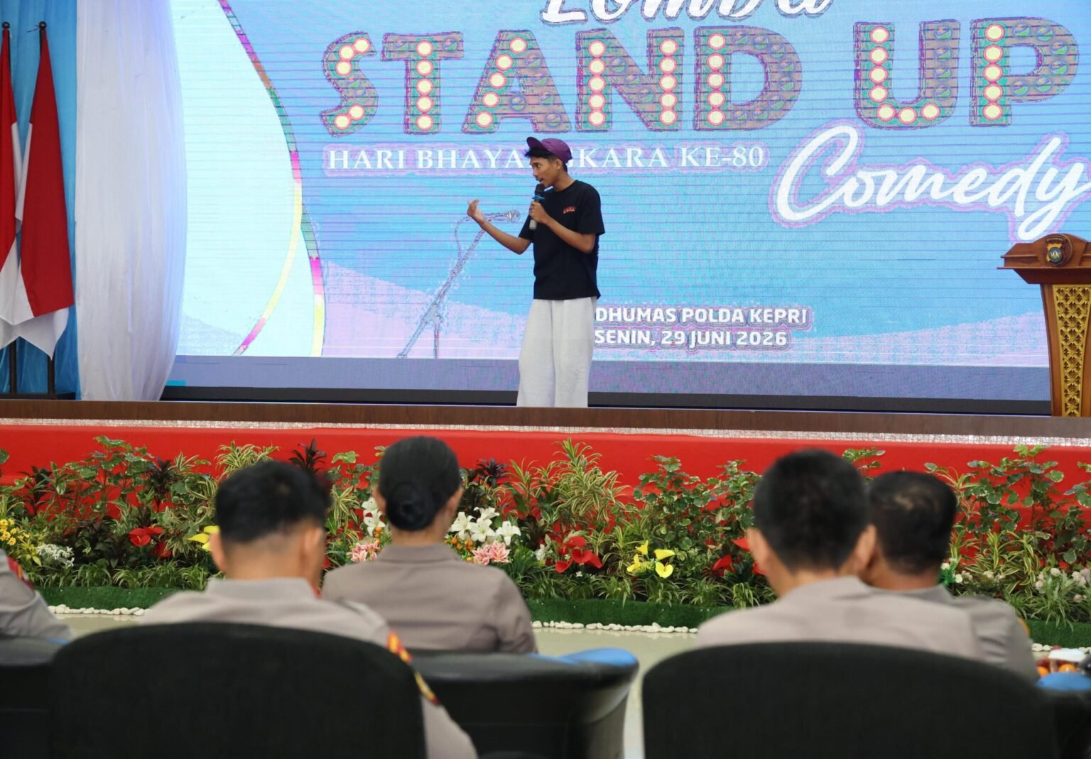 Salurkan Kemampuan Kreativitas Pemuda di Bidang Seni, Lomba Stand Up Comedy Polda Kepri Digelar