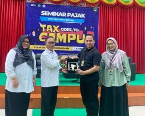 HMPS AKS STAIN SAR Kepri bekerjasama dengan Kantor KPP Pratama Bintan menggelar Seminar Pajak bertajuk “Tax Goes to Campus”, Selasa (2/6) Auditorium STAIN SAR Kepri