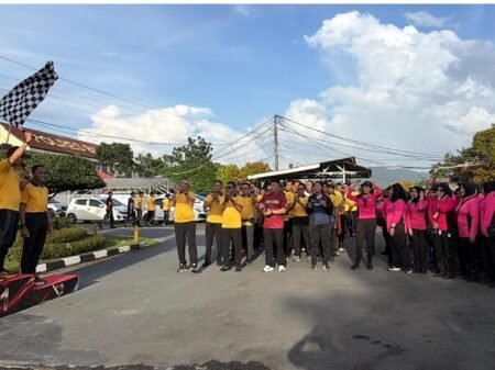 Polres Bintan Gelar Jalan Sehat dan Senam Bersama Sambut Hari Bhayangkara ke-80