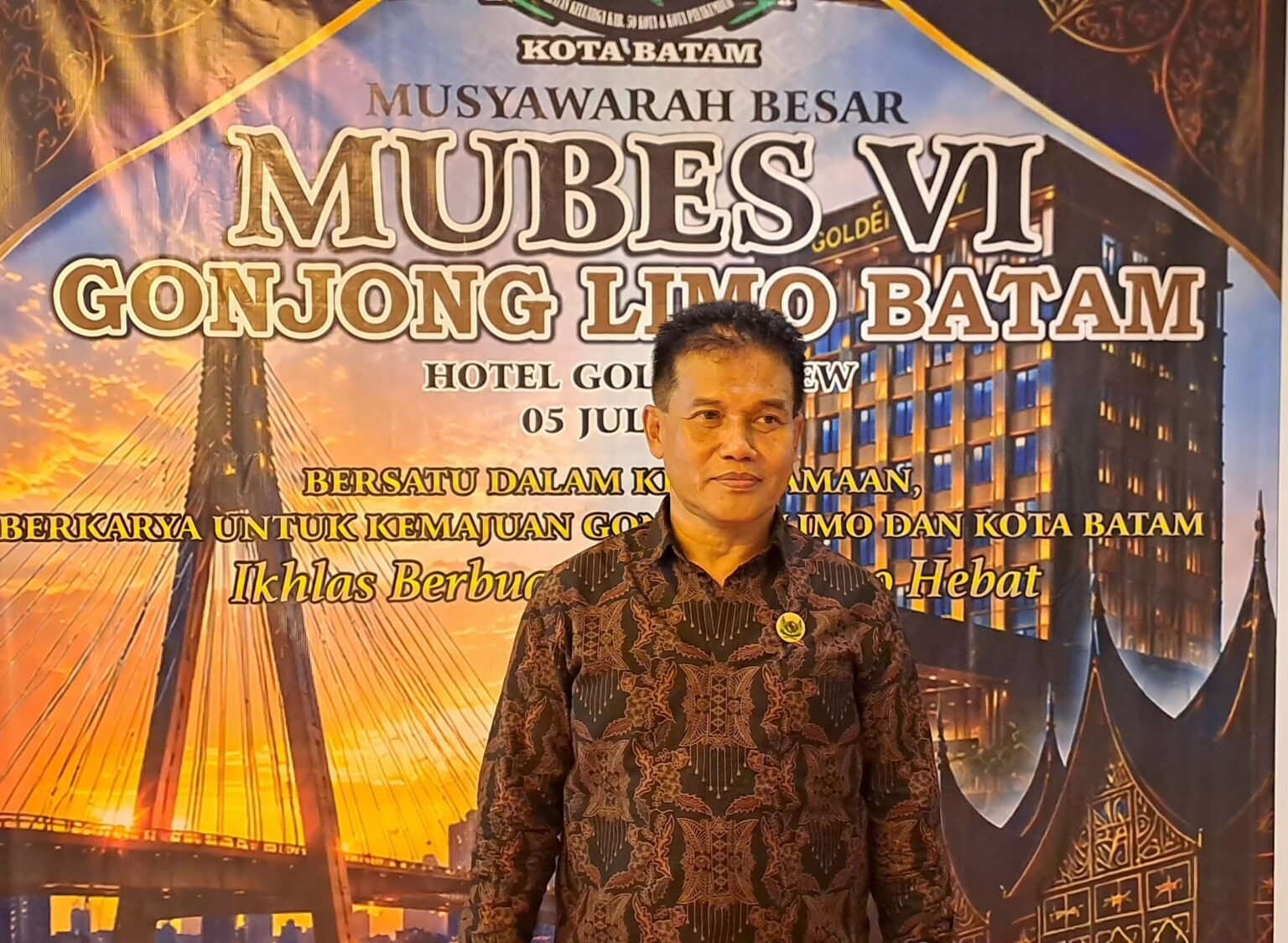 Sah, Saiful Badri Kembali Terpilih Secara Aklamasi jadi Ketua Gonjong Limo Kota Batam Periode 2026–2031