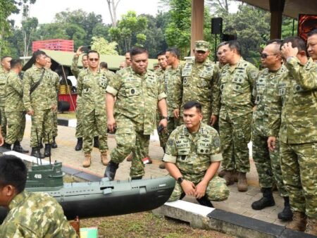 Perkuat Sinergi Operasi Gabungan, Pangkormada I Hadiri Gladi Model Tri Matra