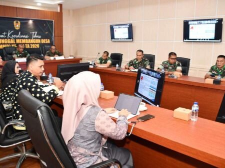 Kegiatan Rapat Koordinasi Teknis (Rakornis) Tentara Manunggal Membangun Desa (TMMD) Ke-129 Tahun Anggaran 2026, Kamis (02/07/2026)