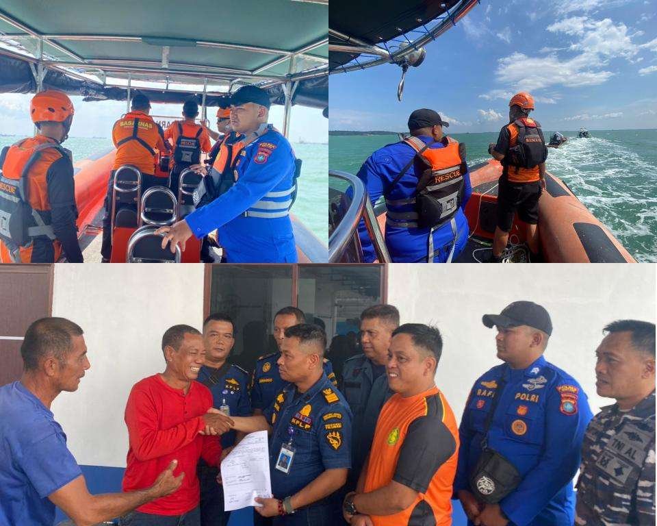 Respons Cepat Satpolairud Polres Bintan Selamatkan Nelayan yang Hanyut di Laut