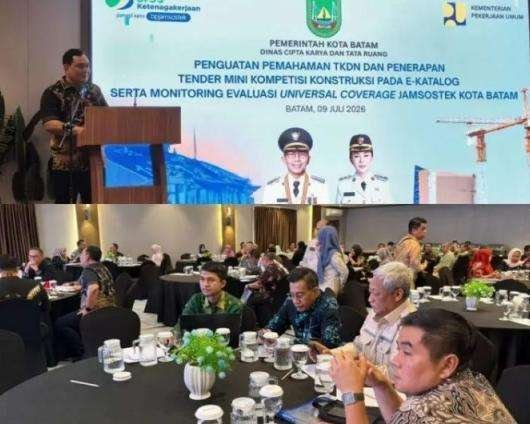 BPJS Ketenagakerjaan Perkuat Implementasi TKDN dan Perlindungan Pekerja Konstruksi melalui Monitoring Evaluasi Universal Coverage Jamsostek Kota Batam