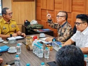 Wakil Gubernur Kepri, Nyanyang Haris Pratamura beraudiensi dengan Sekretaris Badan Nasional Pengelola Perbatasan (BNPP) Kemendagri di Jakarta Pusat, Selasa (14/7/2026). (Banhub Kepri)
