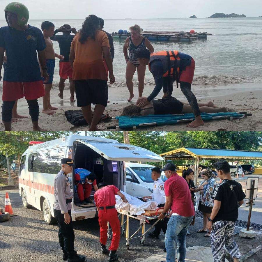 Wanita Asal Kazakhstan Diduga Tewas Tenggelam di Pantai Lagoi Bay Bintan