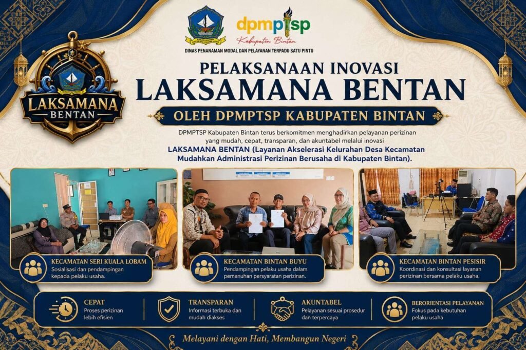 DPMPTSP Bintan Luncurkan LAKSAMANA BENTAN