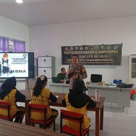 Gandeng BNNK, Giat TMMD ke-129 Kodim 0315/Tanjungpinang Hadirkan Penyuluhan Hukum dan Bahaya Narkoba