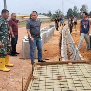Dandim 0315/Tanjungpinang Tinjau Langsung Progres Pekerjaan Infrastruktur TMMD Ke-129 di Bintan, Pastikan Tepat Sasaran