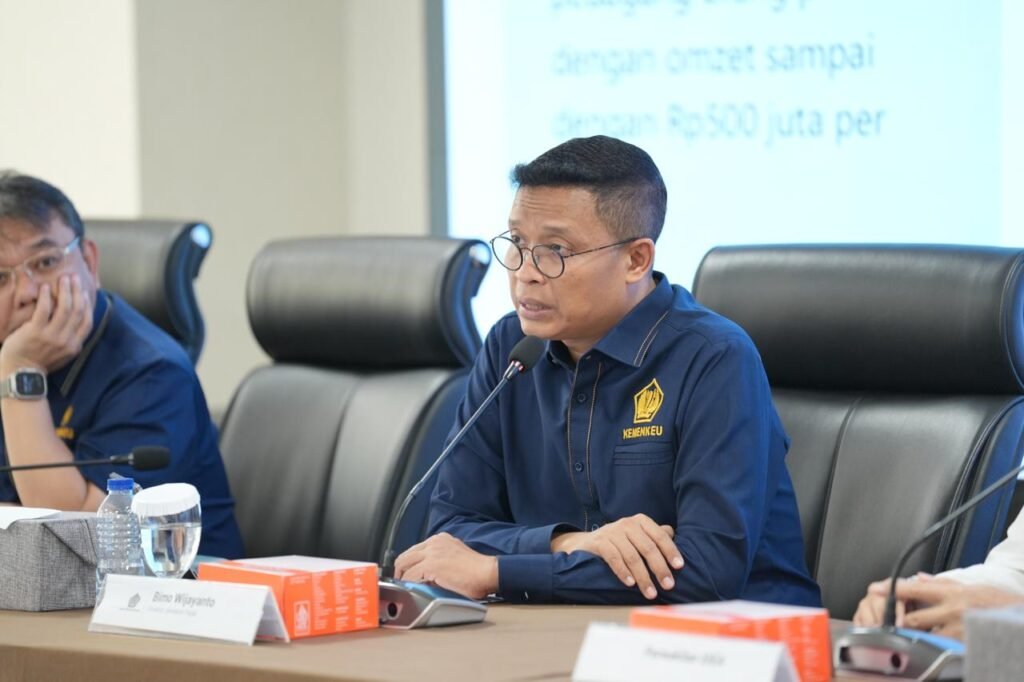 Pemerintah implementasikan PMK 37/2026 Melalui Penunjukkan Empat Marketplace Sebagai Pemungut PPH Direktur Jenderal Pajak, Bimo Wijayanto.