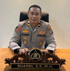 Kapolsek Bukit Bestari Kompol Suardi, S.E., M.H,