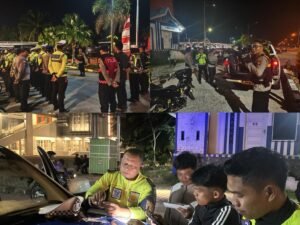 Belasan Motor Knalpot Brong Terjaring Razia Polres Karimun
