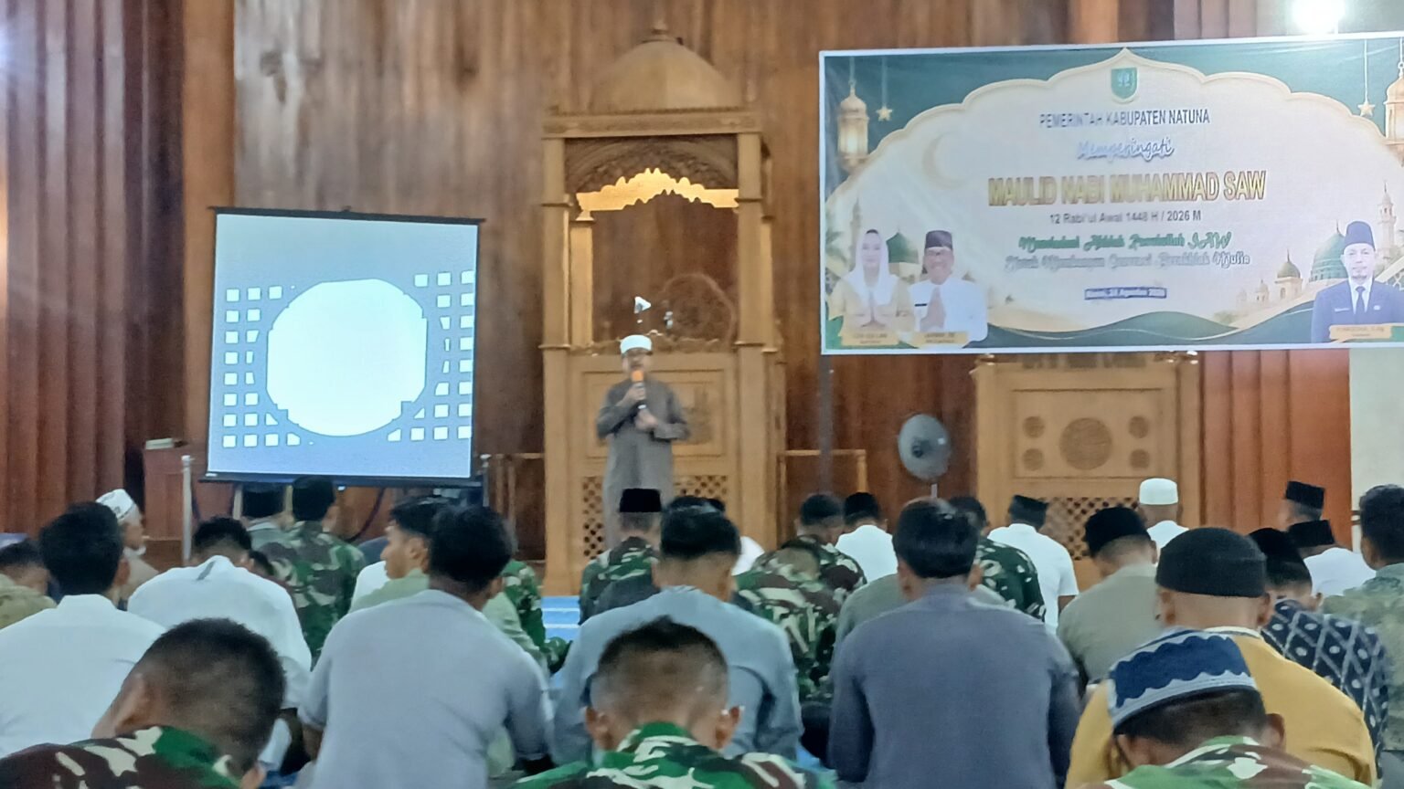 Pemkab Natuna Gelar Acara Peringatan Maulid Nabi Muhammaad SAW, Jamaah Ditekankan Meneladani Akhlak Nabi.