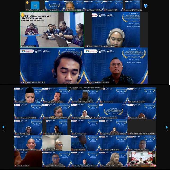 Ombudsman Sosialisasi Penilaian Maladministrasi Pelayanan Publik Perwakilan Ombudsman RI Provinsi Kepulauan Riau (Kepri) menggelar Sosialisasi Penilaian Maladministrasi Penyelenggaraan Pelayanan Publik (PMPP) Tahun 2026 secara daring melalui Zoom Meeting pada Kamis dan Jumat (30 - 31 Juli 2026).