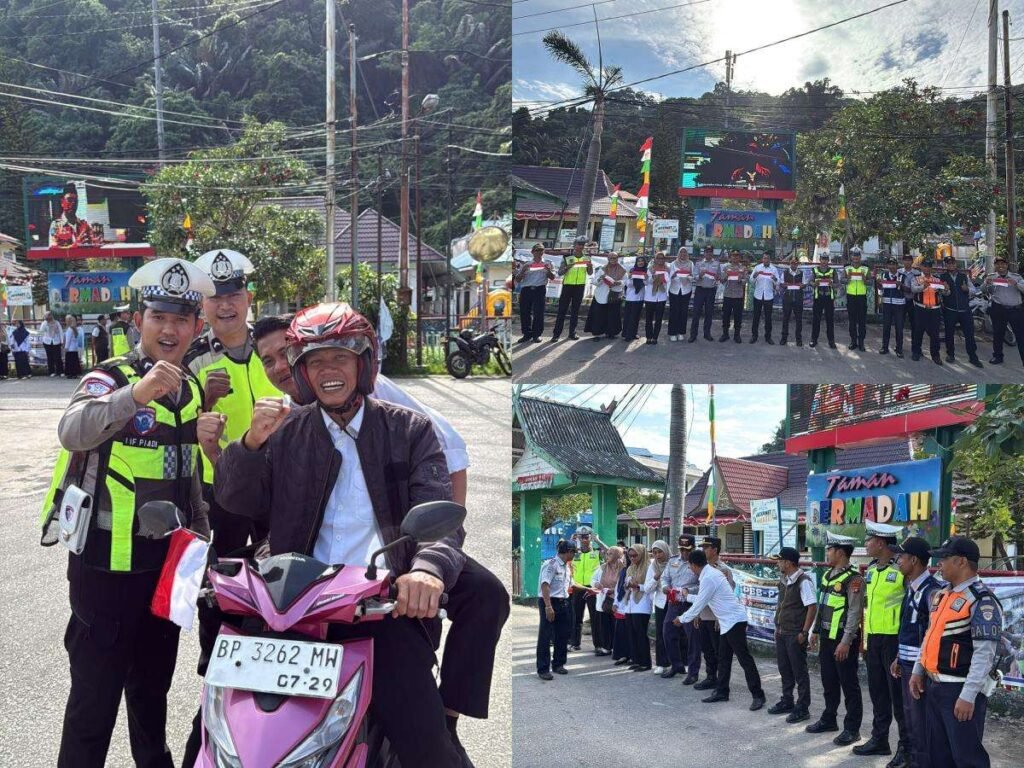 Satlantas Polres Kepulauan Anambas Bersama Dishub dan Jasa Raharja Bagikan Bendera Merah Putih, Ajak Warga Semarakkan HUT Ke-81 RI Satlantas Polres Kepulauan Anambas Bersama Dishub dan Jasa Raharja Bagikan Bendera Merah Putih, Ajak Warga Semarakkan HUT Ke-81 RI