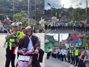 Satlantas Polres Kepulauan Anambas Bersama Dishub dan Jasa Raharja Bagikan Bendera Merah Putih, Ajak Warga Semarakkan HUT Ke-81 RI