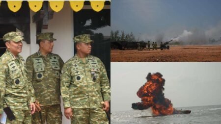 Pangkoarmada I Saksikan Langsung Latihan Operasi Terintegrasi TNI di Dabo Singkep Lingga