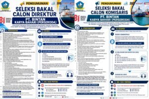 Pemkab Bintan Cari Calon Komisaris dan Direktur BUMD PT. Bintan Karya Bahari (Perseroda)