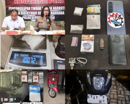 Dalam Sepekan, Polda Kepri Ringkus 11 Tersangka Kasus Narkoba Bersama Sejumlah Barang Bukti