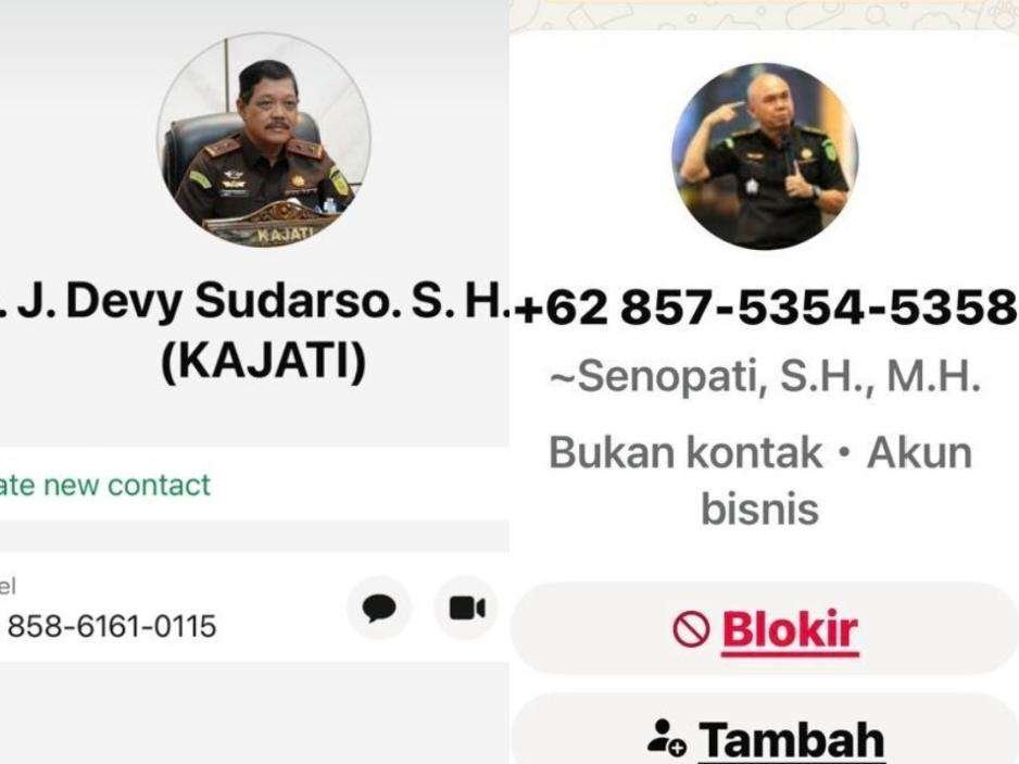 Waspada! Nama Kajati dan Kasi Penkum Kejati Kepri Dicatut untuk Penipuan Masyarakat Waspada! Nama Kajati dan Kasi Penkum Kejati Kepri Dicatut untuk Penipuan Masyarakat