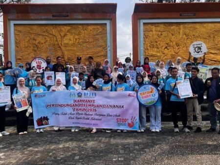 Kampanye Perlindungan Perempuan dan Anak Tahun 2026 yang digelar Forum Anak Kabupaten Bintan bersama Bidang PPA DP3KB Kabupaten Bintan