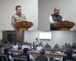 Wakapolda Kepri Brigjen. Pol. Dr. Anom Wibowo, S.I.K., M.Si., memimpin Taklimat Akhir Audit Kinerja Itwasum Polri Tahap II Tahun Anggaran 2026 di Rupatama Polda Kepri, Rabu (12/8/2026).